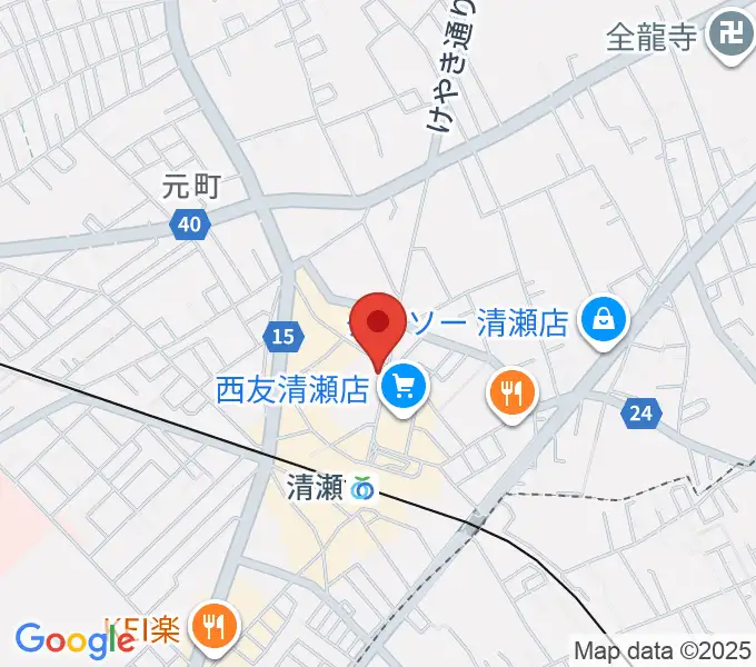 宮地楽器 清瀬センターの地図