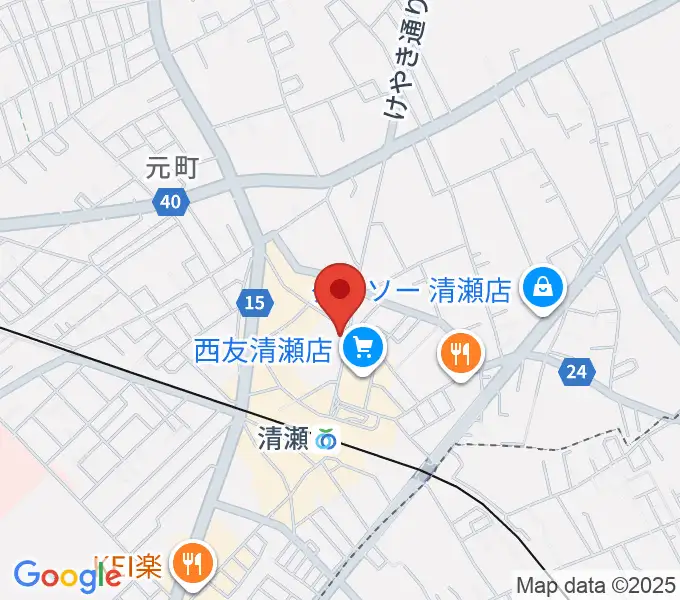 宮地楽器 清瀬センターの地図