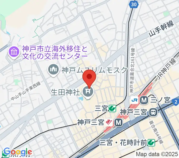 神戸ART HOUSEの地図