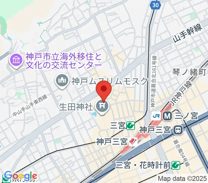 神戸ART HOUSEの地図
