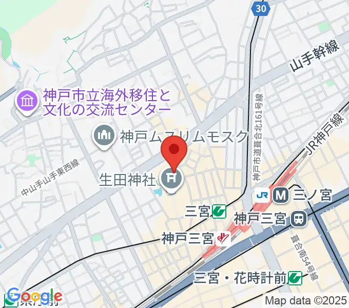 神戸ART HOUSEの地図