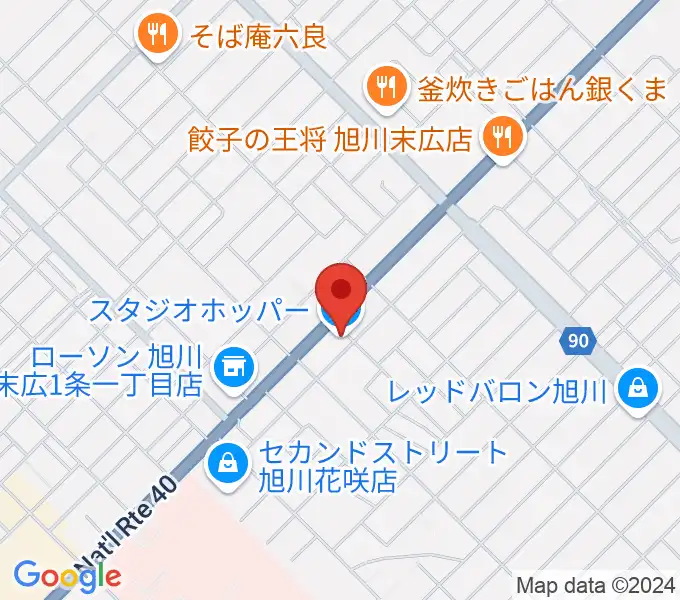 スタジオホッパーの地図