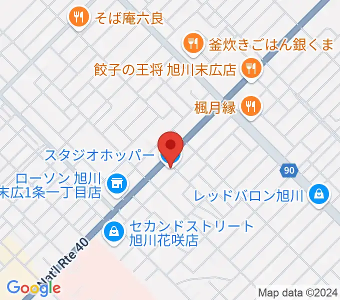 スタジオホッパーの地図