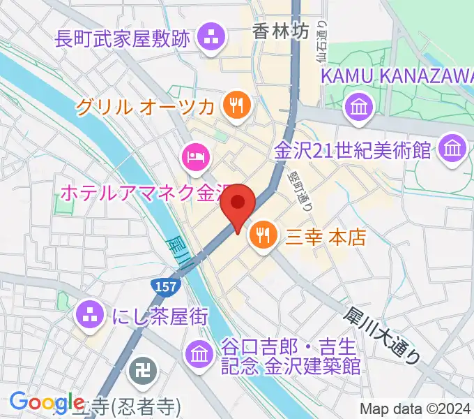 金沢エイトホールの地図