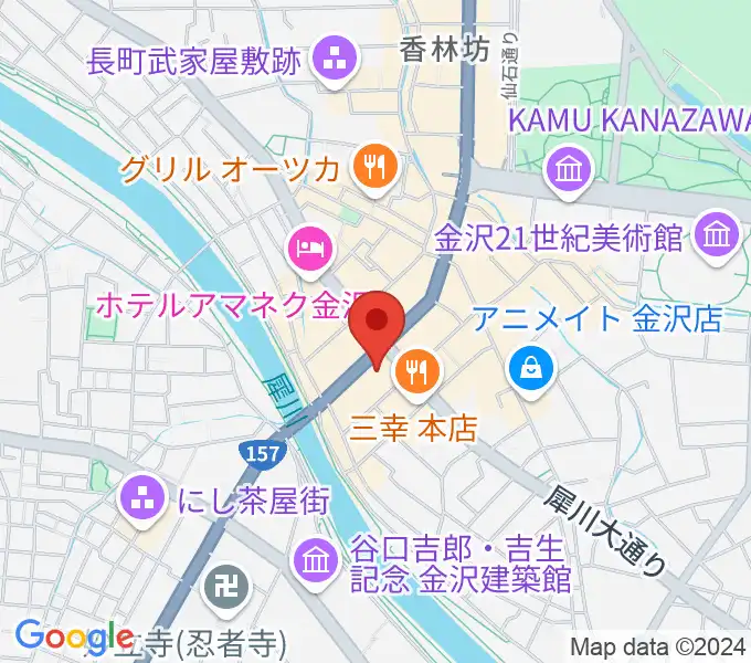 金沢エイトホールの地図