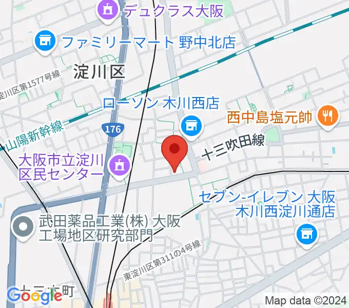 Licca ピアノ教室の地図