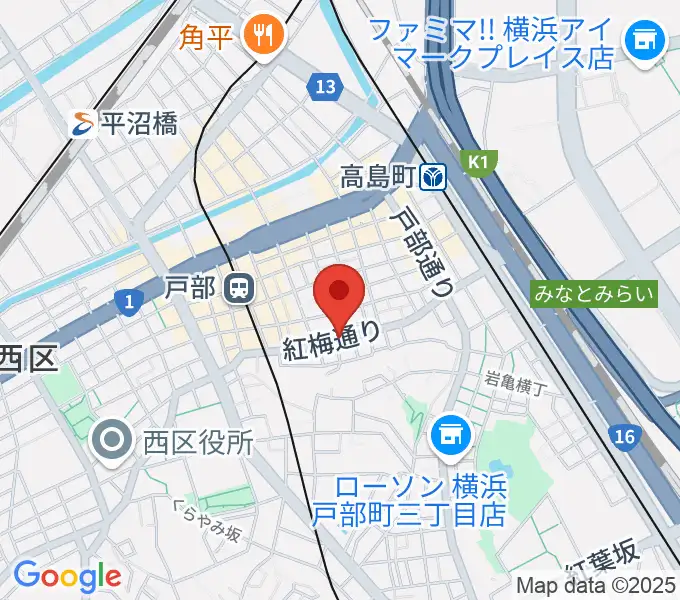 ボヌールサロンの地図