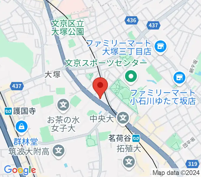 茗荷谷ガレリアカフェ ユーの地図