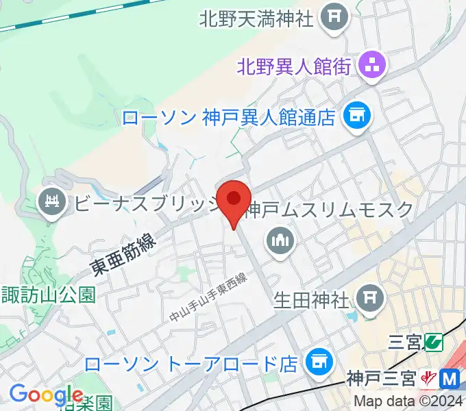 神戸BIG APPLEの地図