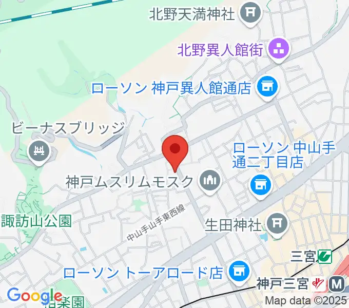 神戸BIG APPLEの地図