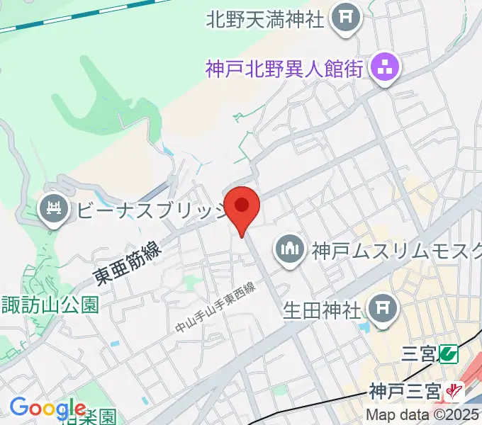 神戸BIG APPLEの地図