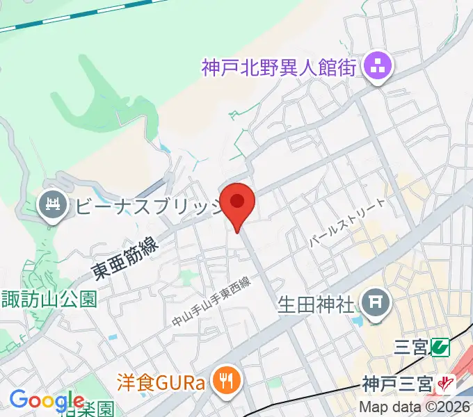 神戸BIG APPLEの地図