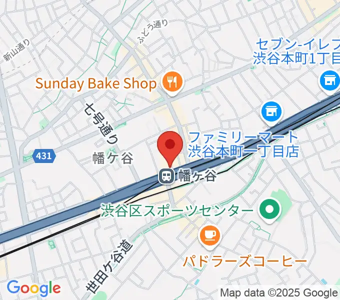 幡ヶ谷36°5の地図