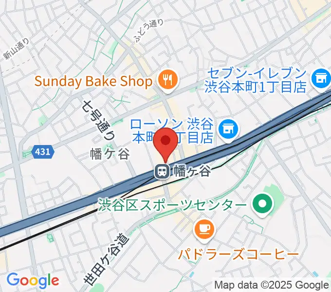 幡ヶ谷36°5の地図