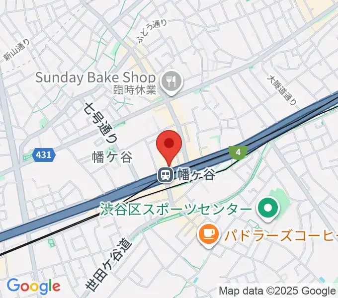 幡ヶ谷36°5の地図