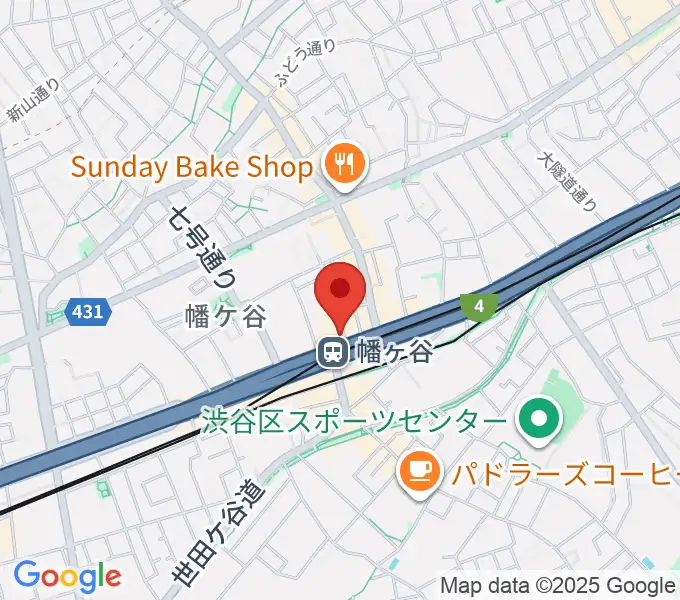 幡ヶ谷36°5の地図