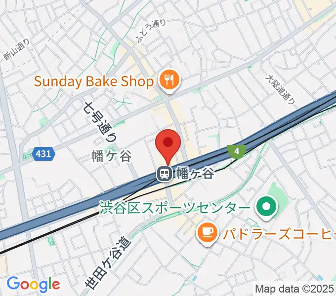 幡ヶ谷36°5の地図