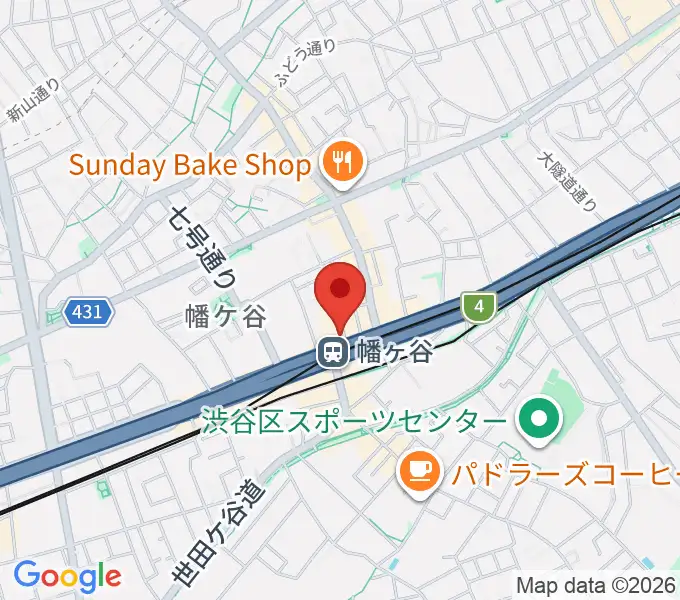 幡ヶ谷36°5の地図