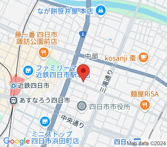 四日市シックスティシックスの地図