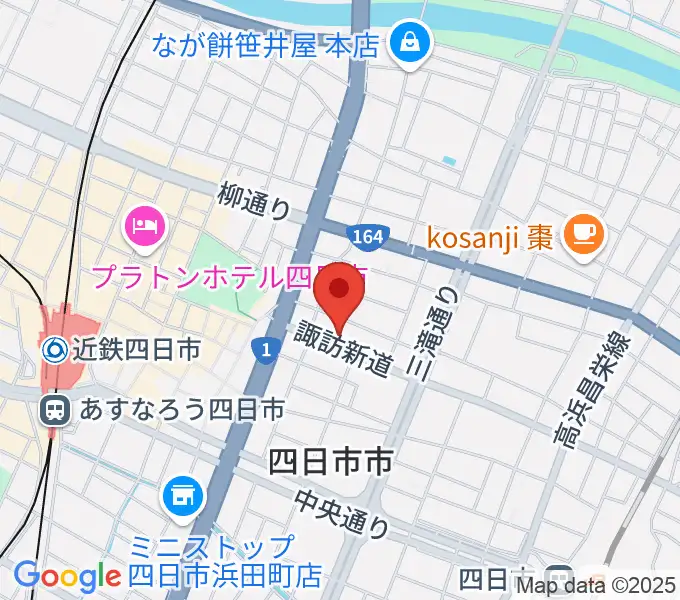 四日市シックスティシックスの地図