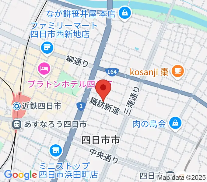 四日市シックスティシックスの地図