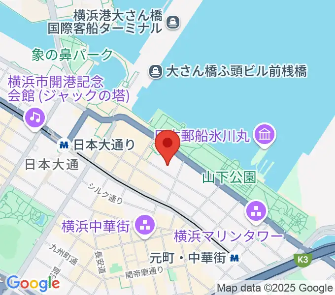 [休館]神奈川県民ホールの地図