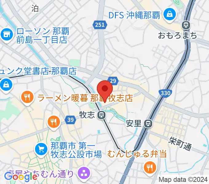 安里fanfareの地図