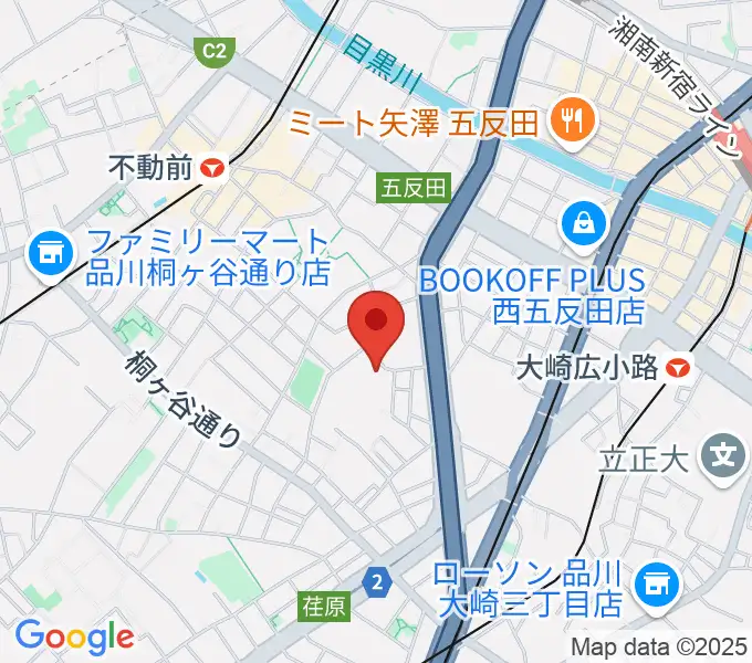 品川区立五反田文化センターの地図