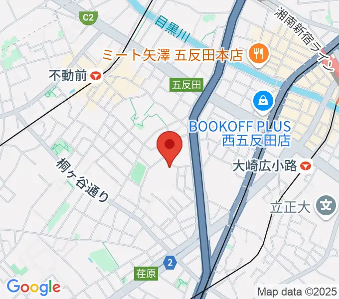 品川区立五反田文化センターの地図