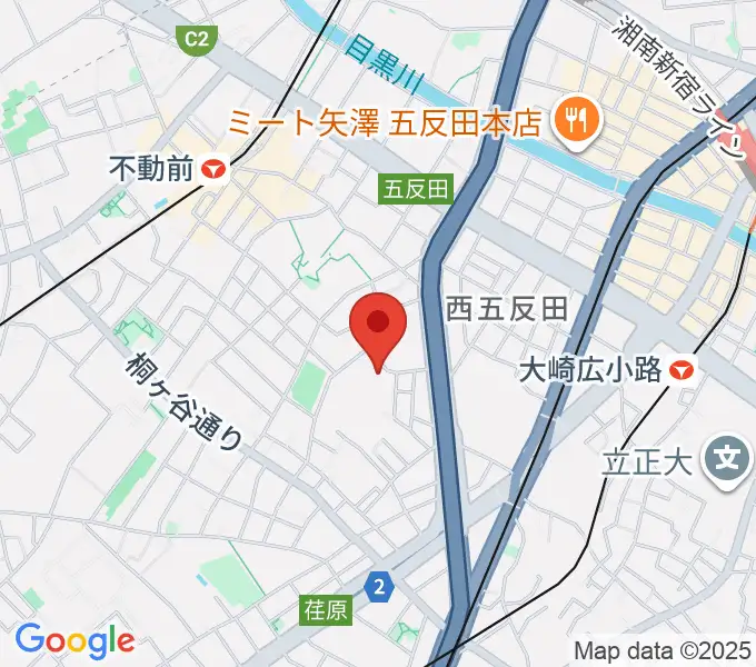 品川区立五反田文化センターの地図