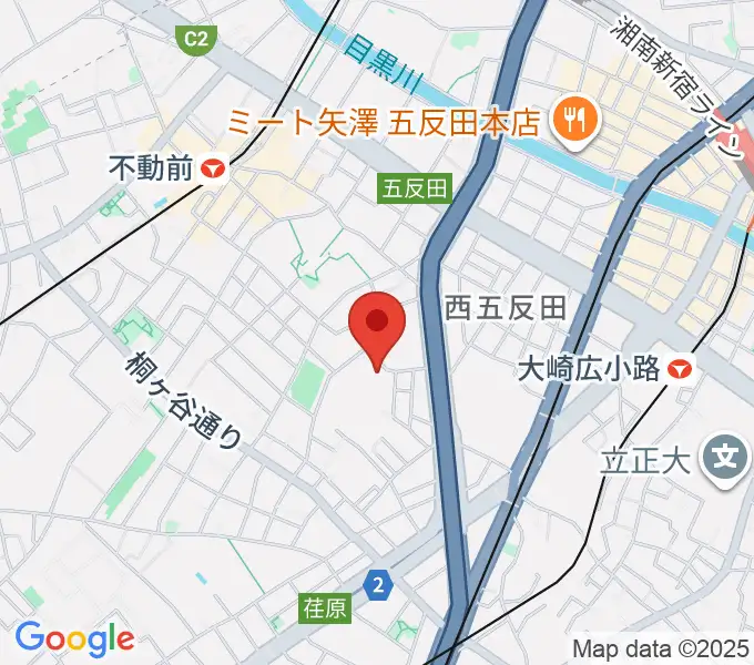 品川区立五反田文化センターの地図