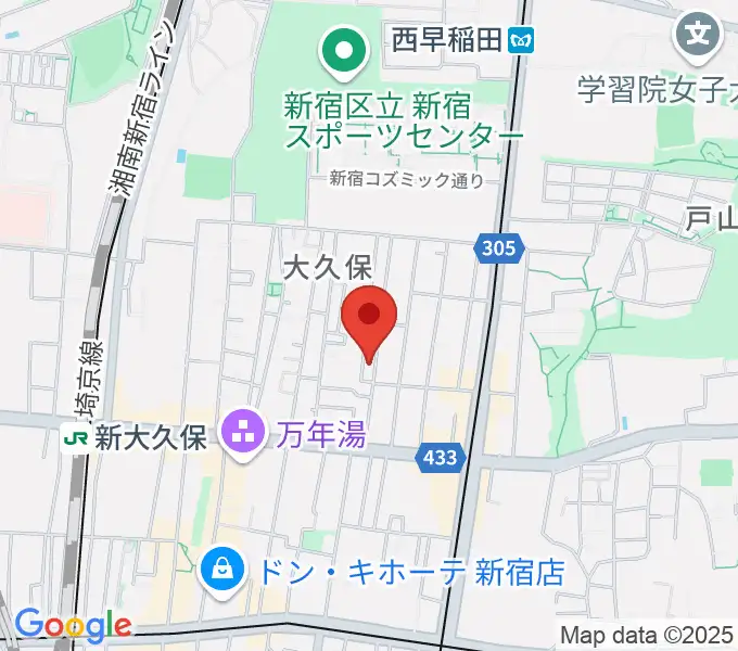 音楽センターおんがく教室の地図