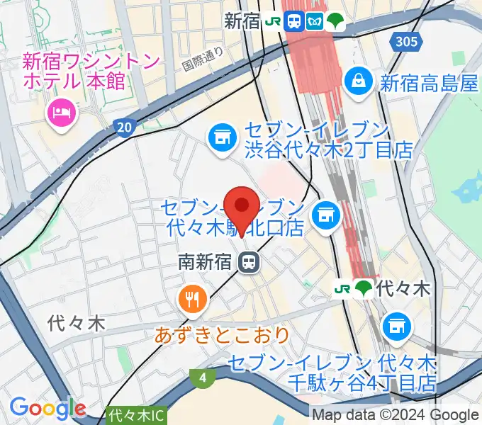 BC WORLDスタジオの地図