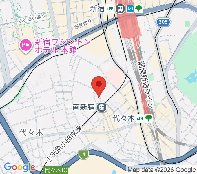 BC WORLDスタジオの地図