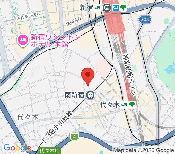 BC WORLDスタジオの地図