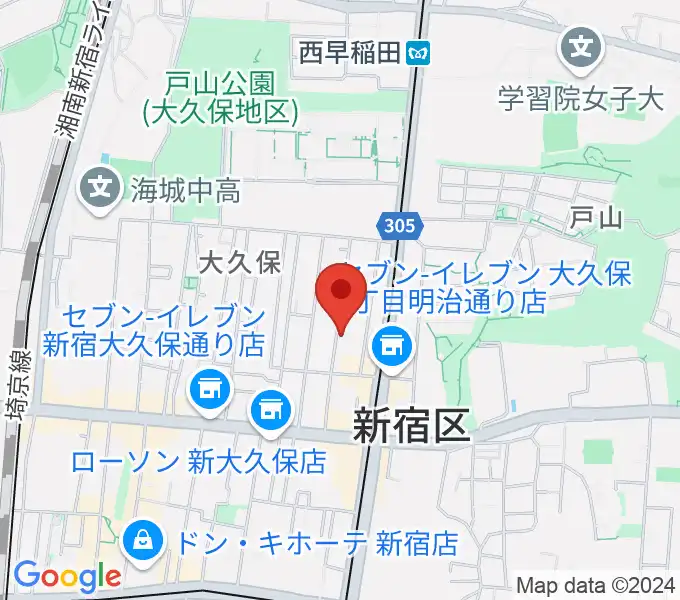 プリメラギター社の地図