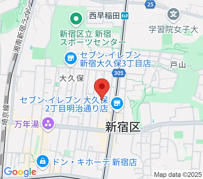 プリメラギター社の地図