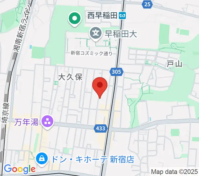 プリメラギター社の地図