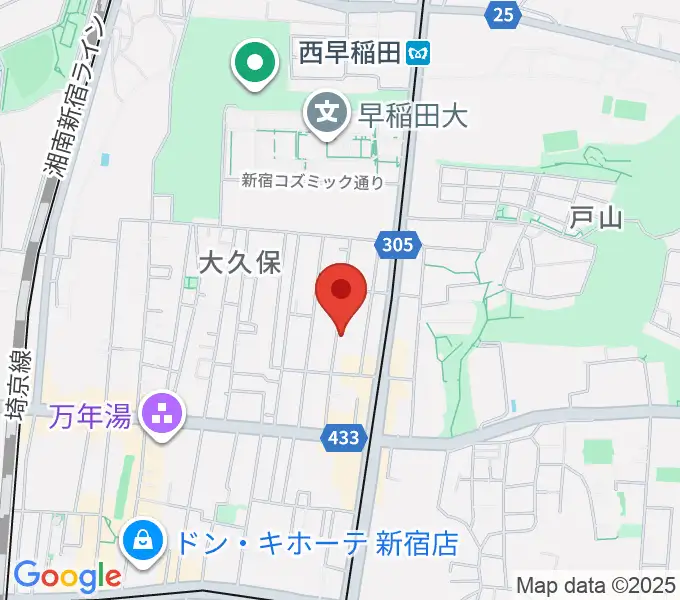 プリメラギター社の地図