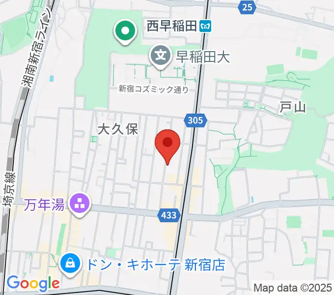 プリメラギター社の地図