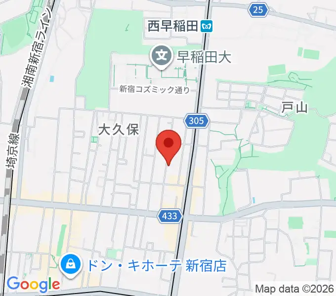 プリメラギター社の地図