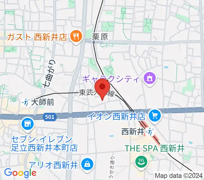 ケン・ミュージックの地図