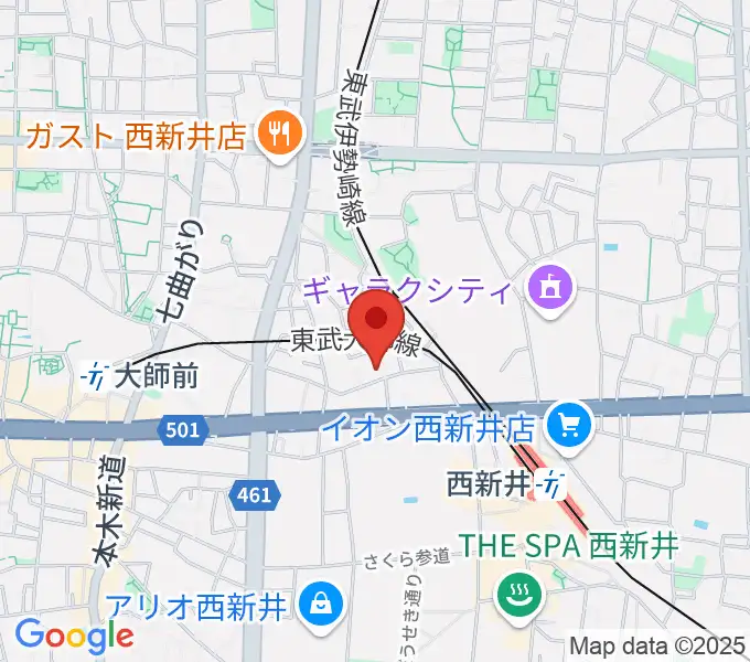 ケン・ミュージックの地図