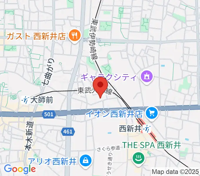 ケン・ミュージックの地図