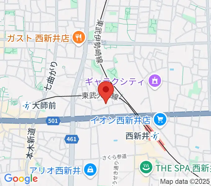 ケン・ミュージックの地図
