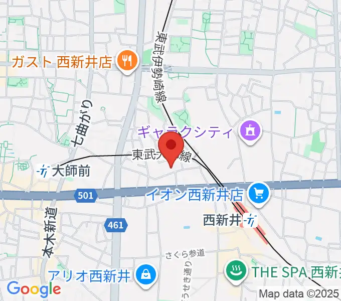 ケン・ミュージックの地図