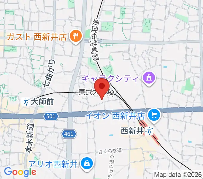 ケン・ミュージックの地図