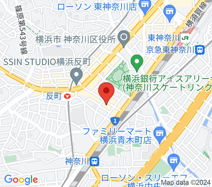 STUDIO楽 横浜反町店の場所