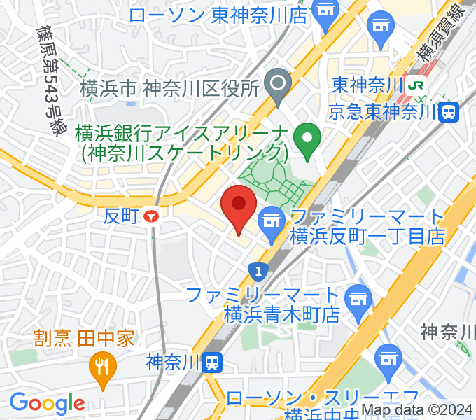 STUDIO楽 横浜反町店の場所
