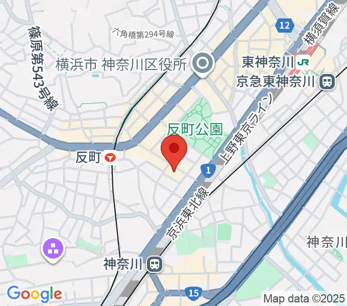 STUDIO楽 横浜反町店の地図
